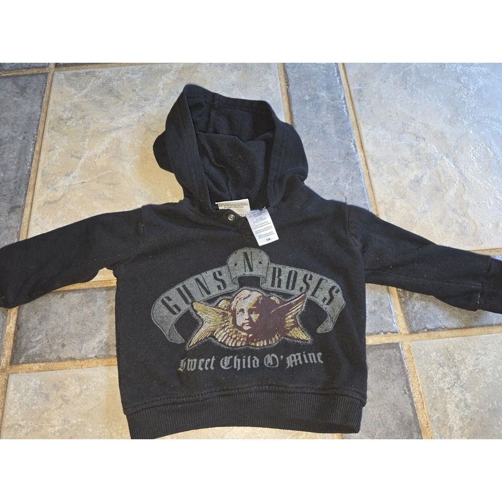 Guns‎ N Roses Black Hoodie Baby Infant Size 12M